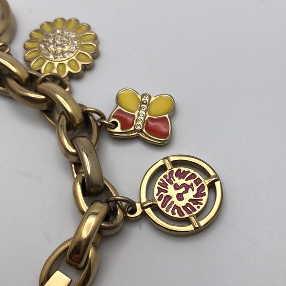 Anne Klein Charm Bracelet Watch Working w/New battery - Picture 3 of 7